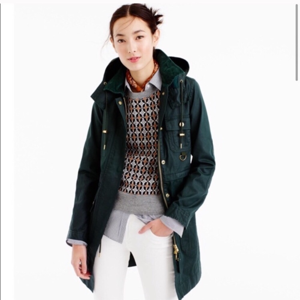 J crew long field jacket